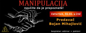 Vebinar: MANIPULACIJA - naučite da je prepoznate @ Online seminar