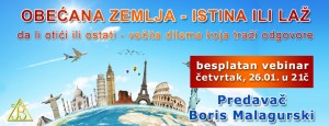 Vebinar: Obećana zemlja - istina ili laž @ Online seminar