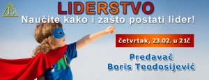 Webinar: Liderstvo - Naučite kako i zašto postati lider! @ Online seminar